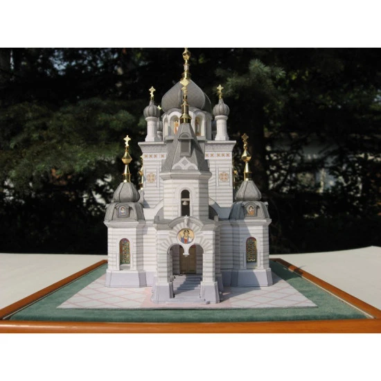 PAPER MODEL KIT ORTHODOX CHURCH 70 CHURCH OF THE RESURRECTION 1/150 OREL 70