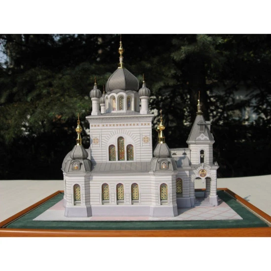 PAPER MODEL KIT ORTHODOX CHURCH 70 CHURCH OF THE RESURRECTION 1/150 OREL 70
