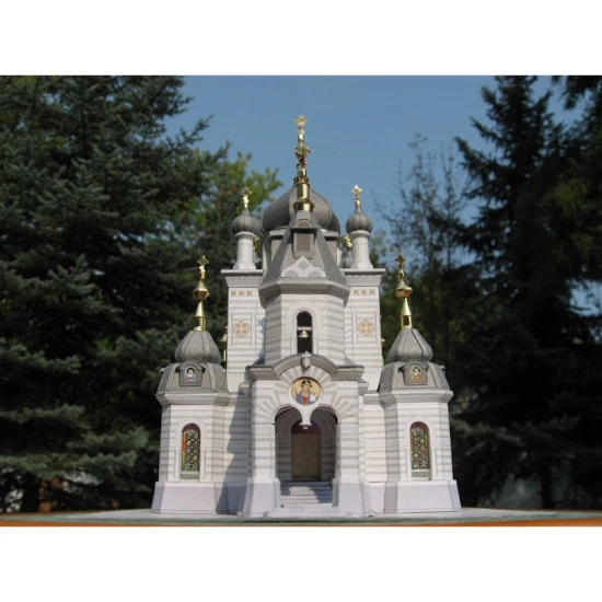 PAPER MODEL KIT ORTHODOX CHURCH 70 CHURCH OF THE RESURRECTION 1/150 OREL 70