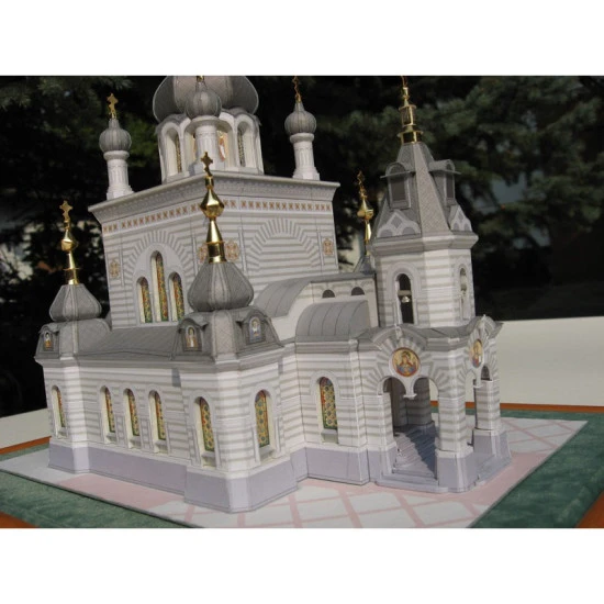 PAPER MODEL KIT ORTHODOX CHURCH 70 CHURCH OF THE RESURRECTION 1/150 OREL 70