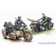 Kradschutzen German Motorcycle Troops on the Move on BMW R75 1/35 Master Box 3548F