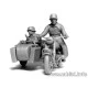 Kradschutzen German Motorcycle Troops on the Move on BMW R75 1/35 Master Box 3548F