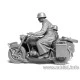 Kradschutzen German Motorcycle Troops on the Move on BMW R75 1/35 Master Box 3548F