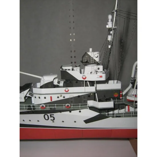PAPER MODEL KIT MILITARY FLEET REASONABLE DESTROYER 1/200 OREL 74