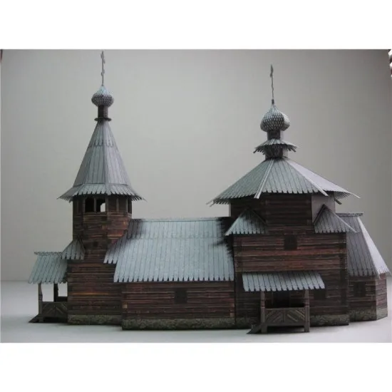 PAPER MODEL KIT TRANSFIGURATION AND RESURRECTION CHURCH 1/100 OREL 83