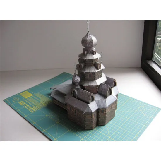 PAPER MODEL KIT TRANSFIGURATION AND RESURRECTION CHURCH 1/100 OREL 83