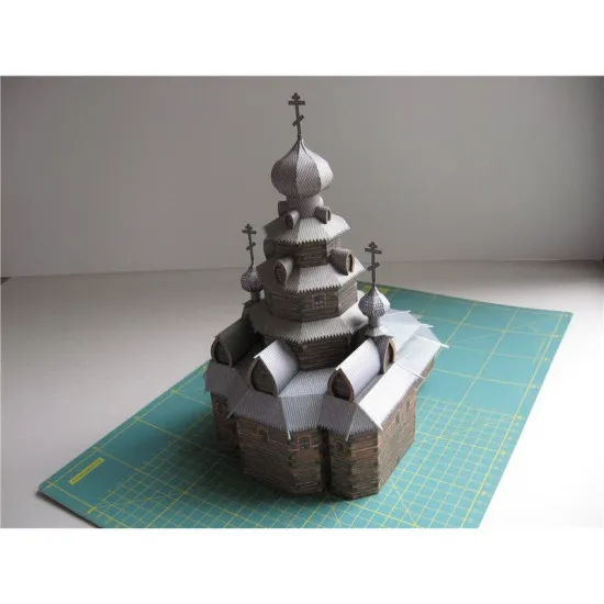 PAPER MODEL KIT TRANSFIGURATION AND RESURRECTION CHURCH 1/100 OREL 83