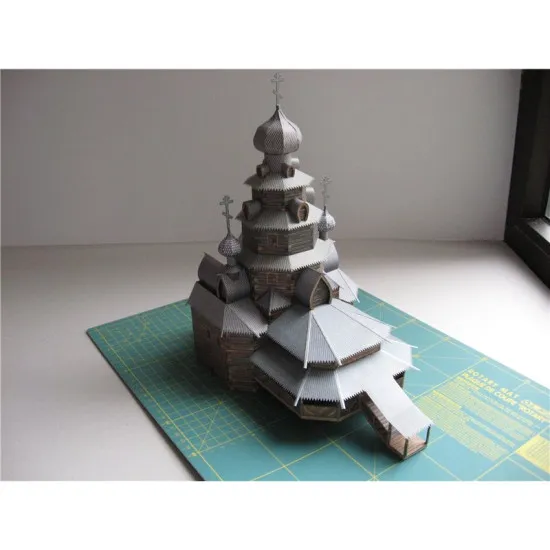 PAPER MODEL KIT TRANSFIGURATION AND RESURRECTION CHURCH 1/100 OREL 83