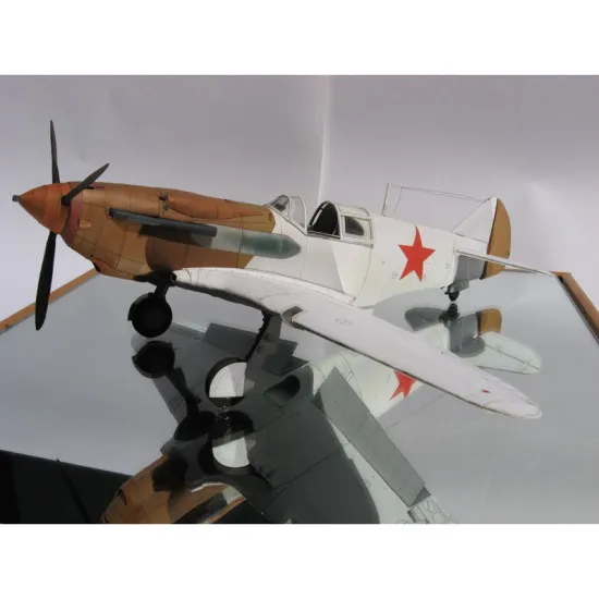 PAPER MODEL KIT MILITARY AVIATION FIGHTER LAGG-3 1/33 OREL 91