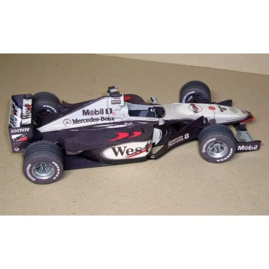 PAPER MODEL KIT GROUND EQUIPMENT , BOLIDE MCLAREN MP4/13 1/24 OREL 108