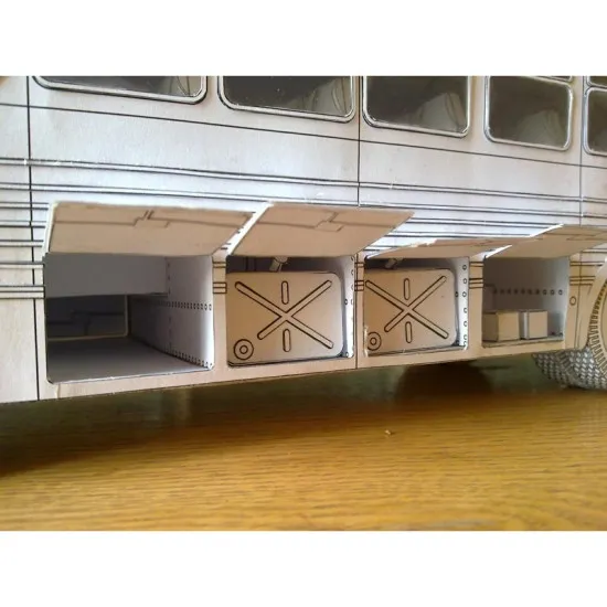 PAPER MODEL KIT CIVILIAN CARS , BUS ZIS-127 (ZIL-127) 1/25 OREL 109