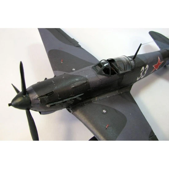 PAPER MODEL KIT MILITARY AVIATION FIGHTER YAK-9D 1/33 OREL 110