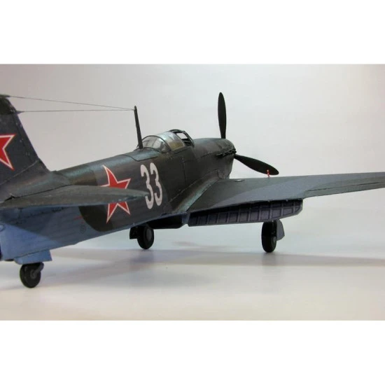 PAPER MODEL KIT MILITARY AVIATION FIGHTER YAK-9D 1/33 OREL 110