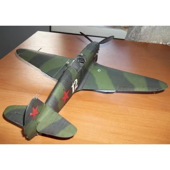 PAPER MODEL KIT MILITARY AVIATION FIGHTER YAK-7B 1/33 OREL 116