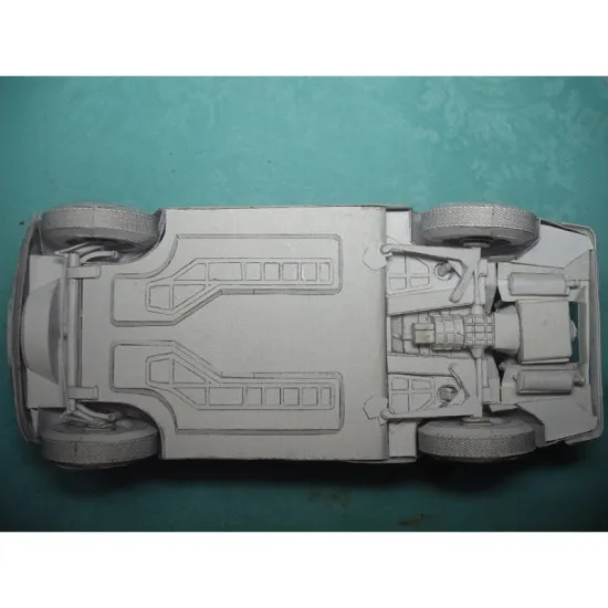 PAPER MODEL KIT GROUND EQUIPMENT , ZAPOROZHETS CAR-965 1/18 OREL 120