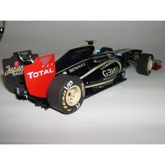 PAPER MODEL KIT GROUND EQUIPMENT , BOLIDE LOTUS RENAULT R31 1/24 OREL 128