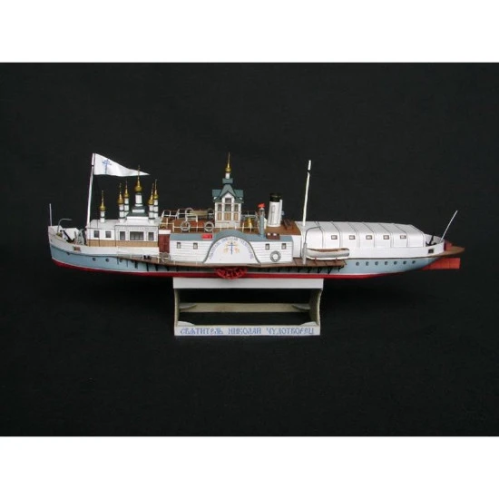 PAPER MODEL KIT CIVIL FLEET STEAMER ST. NICHOLAS THE WONDERWORKER 1/200 OREL 133