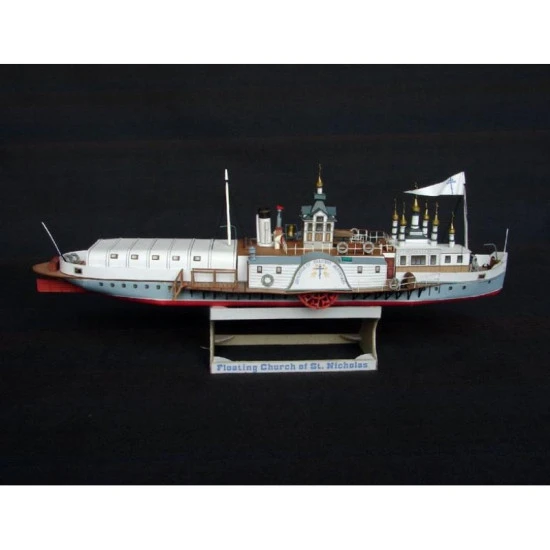 PAPER MODEL KIT CIVIL FLEET STEAMER ST. NICHOLAS THE WONDERWORKER 1/200 OREL 133