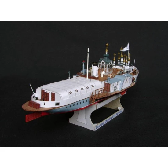 PAPER MODEL KIT CIVIL FLEET STEAMER ST. NICHOLAS THE WONDERWORKER 1/200 OREL 133
