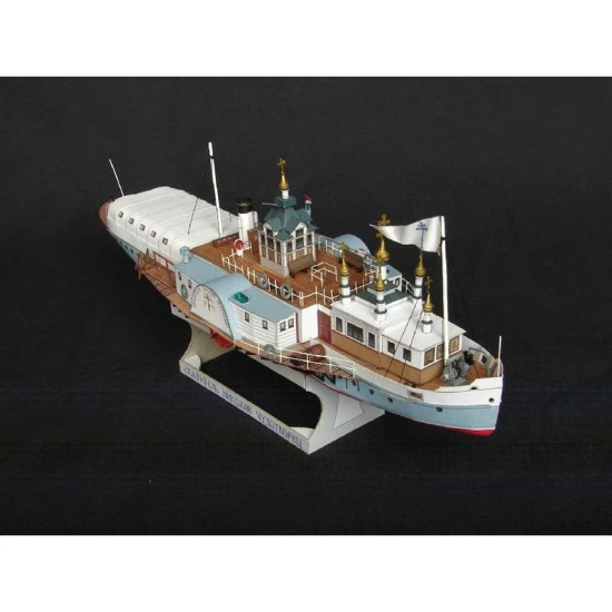 PAPER MODEL KIT CIVIL FLEET STEAMER ST. NICHOLAS THE WONDERWORKER 1/200 OREL 133