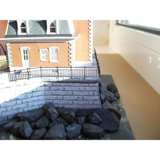 PAPER MODEL KIT ARCHITECTURE LIGHTHOUSE HUDSON-ATHENS 1/150 OREL 139