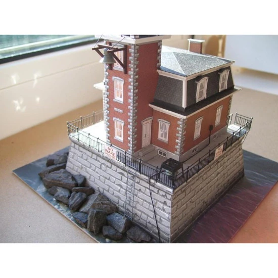 PAPER MODEL KIT ARCHITECTURE LIGHTHOUSE HUDSON-ATHENS 1/150 OREL 139