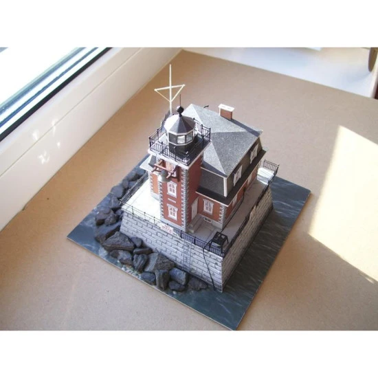 PAPER MODEL KIT ARCHITECTURE LIGHTHOUSE HUDSON-ATHENS 1/150 OREL 139