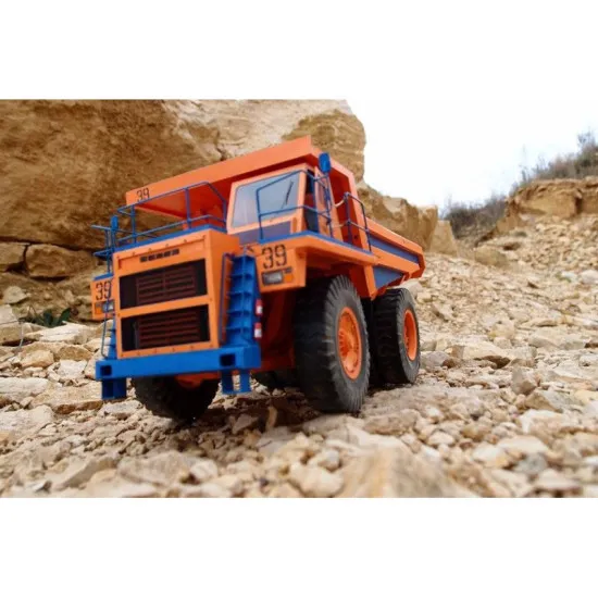 PAPER MODEL KIT CIVILIAN CARS , DUMPER BELAZ-7555 1/32 OREL 145