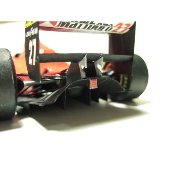 PAPER MODEL KIT GROUND EQUIPMENT , BOLIDE FERRARI 412T1 1/24 OREL 147