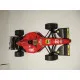 PAPER MODEL KIT GROUND EQUIPMENT , BOLIDE FERRARI 412T1 1/24 OREL 147