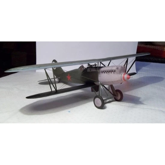 PAPER MODEL KIT MILITARY AVIATION FIGHTER AIRCRAFT I-3 1/33 OREL 151
