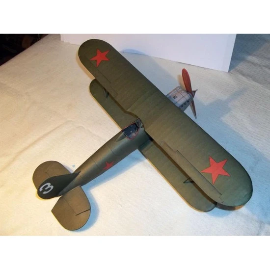 PAPER MODEL KIT MILITARY AVIATION FIGHTER AIRCRAFT I-3 1/33 OREL 151