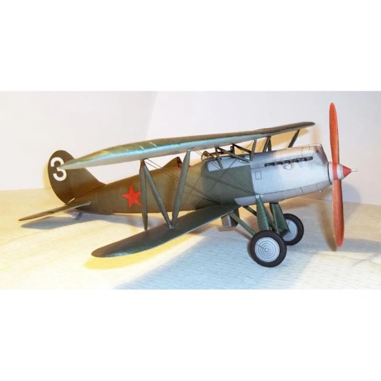 PAPER MODEL KIT MILITARY AVIATION FIGHTER AIRCRAFT I-3 1/33 OREL 151