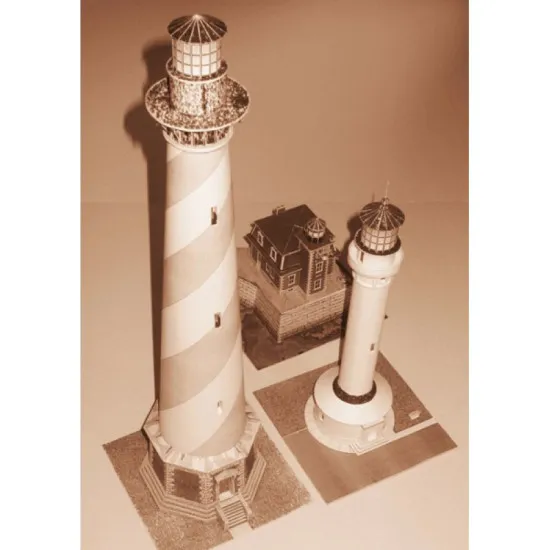 PAPER MODEL KIT ARCHITECTURE CAPE HATTERAS & POINT ARENA 1/150 OREL 163