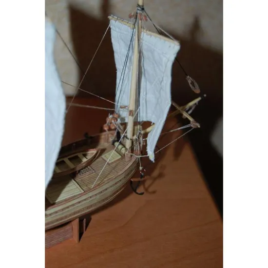 PAPER MODEL KIT CIVIL FLEET POMOR BOAT REPLICA ST. NICHOLAS 1/100 OREL 168