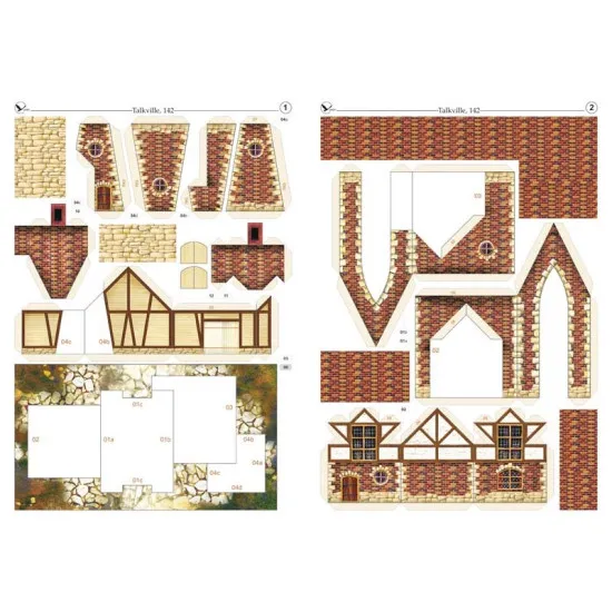 PAPER MODEL KIT ARCHITECTURE 1/87 TALKVILLE OREL 142