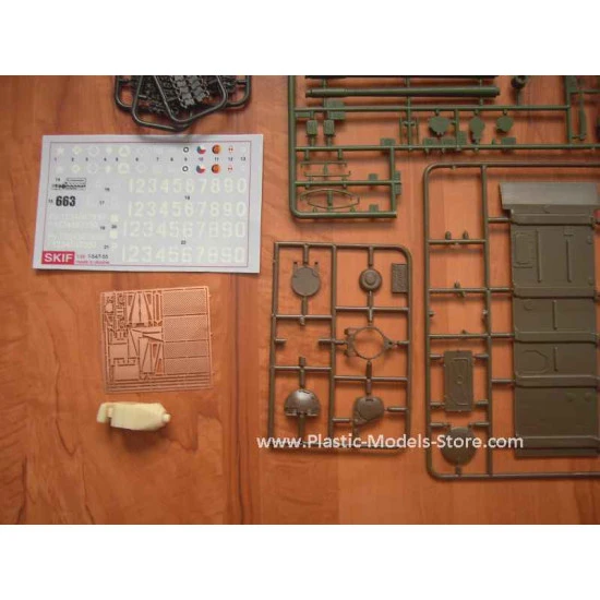 T-55 Soviet Army main tank MBT +decals, PE, resin 1/35 SKIF 233