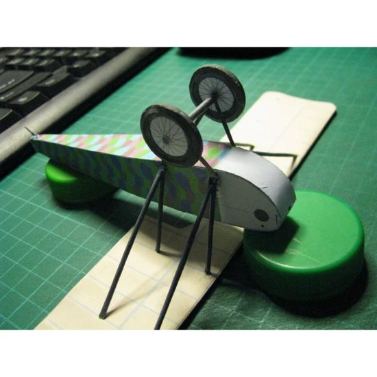 PAPER MODEL KIT CIVIL AVIATION RACING AIRCRAFT RIESELER R.1 1/33 OREL 188