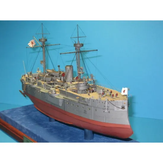PAPER MODEL KIT MILITARY FLEET BATTLESHIP COASTAL DEFENSE FUSO 1/200 OREL 190