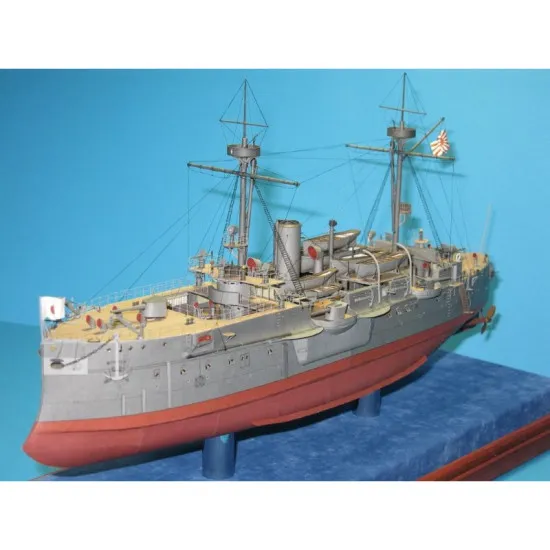 PAPER MODEL KIT MILITARY FLEET BATTLESHIP COASTAL DEFENSE FUSO 1/200 OREL 190
