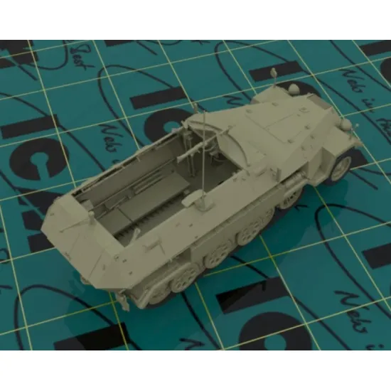 Us Stock Icm 35103 Sd.kfz.251/1 Ausf.a With German Infantry 1/35 Scale Plastic Model Kit