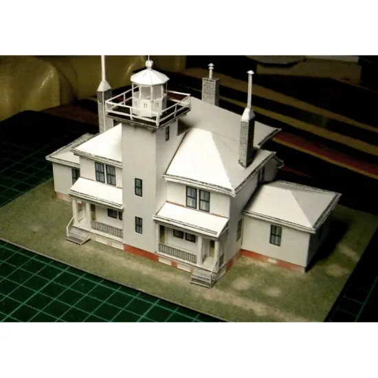 PAPER MODEL KIT ARCHITECTURE RASPBERRY ISLAND LIGHT 1/150 OREL 215