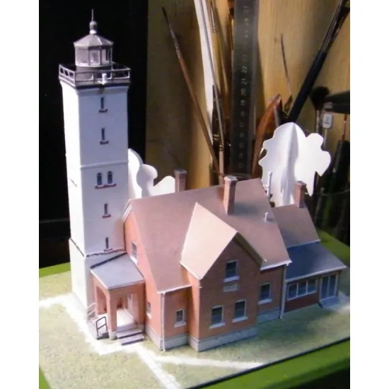 PAPER MODEL KIT BEACON PRESQUE ISLE USA 1873 1/150 OREL 222