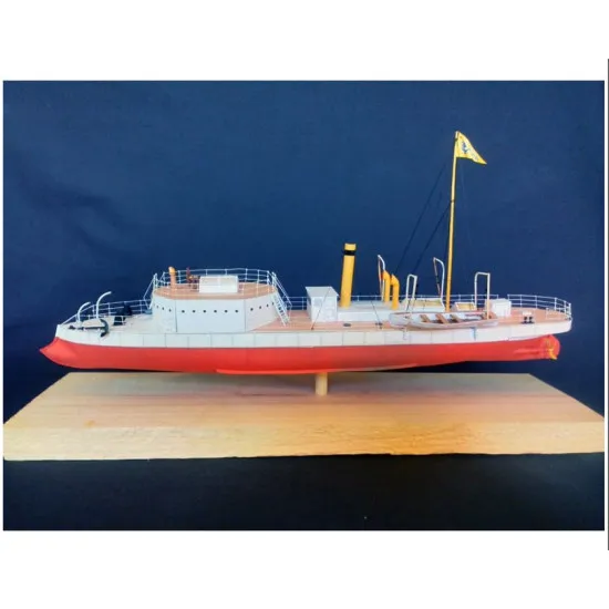 PAPER MODEL KIT MILITARY FLEET GUNBOAT TINE-SING 1/100 OREL 237
