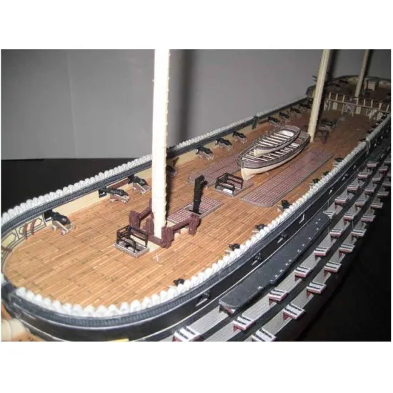 PAPER MODEL KIT MILITARY FLEET BATTLESHIP THREE SAINTS 1/100 OREL 239