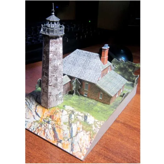 LIGHTHOUSE ISLE ROYALE MENAGERIE ISLAND LIGHT SCALE 1/150 ARCHITECTURE OREL 245