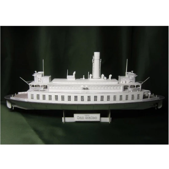 SAN MATEO PAPER MODEL FERRY CIVIL FLEET 1922 YEAR USA SCALE 1/200 OREL 249