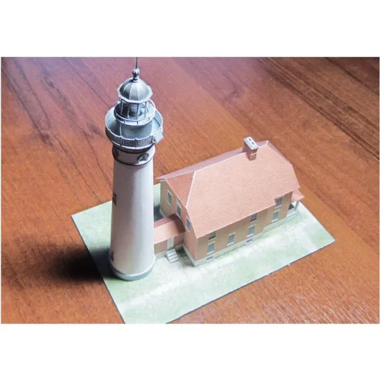 PAPER MODEL KIT USA LIGHTHOUSES AU SABLE 1/150 OREL 255