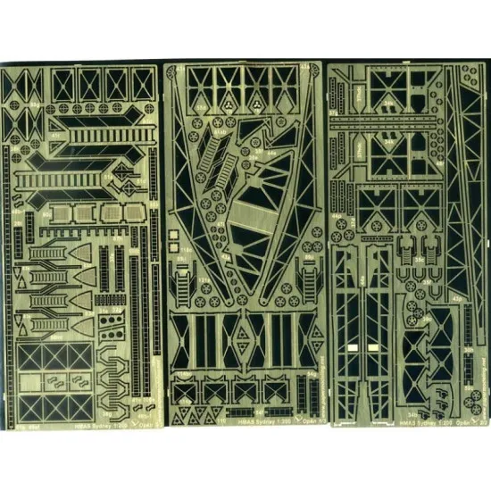 PHOTO ETCHING FOR MILITARY FLEET LIGHT CRUISER SYDNEY 1/200 OREL 117/1
