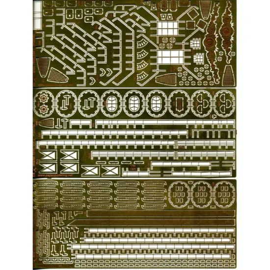 PHOTO ETCHING FOR MILITARY FLEET PROTECTED CRUISERS MECIDIYE 1/200 OREL 204/1